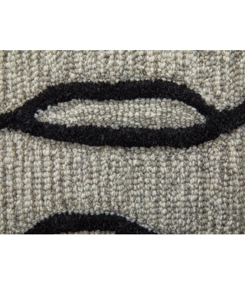 Feizy Enzo Casual Abstract, Ivory/Black/Taupe, 12' x 15' Area Rug