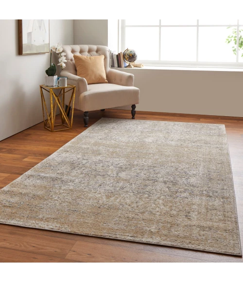 Feizy Camellia Casual Floral & Botanical, Gray/Ivory, 4'-3" x 6'-3" Accent Rug