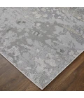 Feizy Micah Industrial Abstract, Silver/Gray/White, 3'-11" x 6' Accent Rug