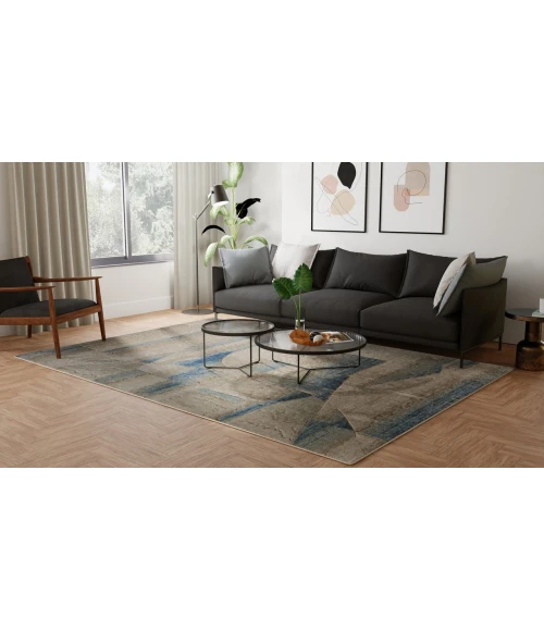 Feizy Jaxson Blue/Ivory/Gray JXN39PXF 4ft. x 6ft. Accent Rug Rug