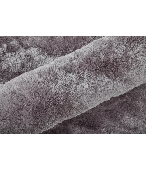 Feizy Indochine Luxury & Glam Solid, Purple, 8' x 8' Round Rug