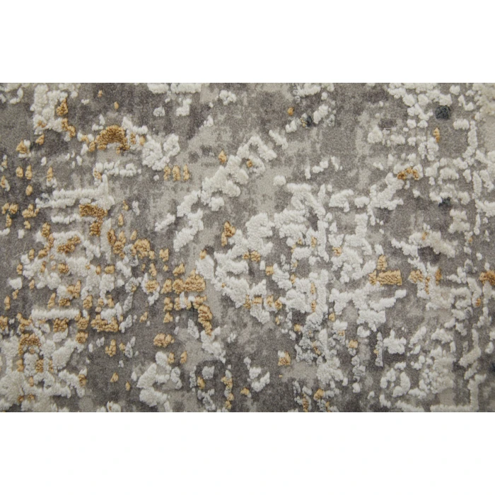 Feizy Cadiz Industrial Abstract, Ivory/Taupe/Gray, 12' x 18' Area Rug