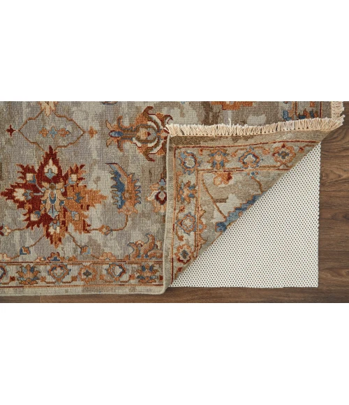 Feizy Leylan Casual Floral & Botanical, Brown/Tan/Gray, 3'-6" x 5'-6" Area Rug