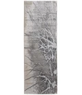 Feizy Astra Industrial Abstract, Gray/Silver/Ivory, 2'-10" x 7'-10" Runner
