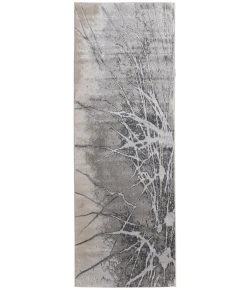 Feizy Astra 39L5F GRAY/SILVER Area Rug 2 ft. 10 in. X 7 ft. 10 in. Runner