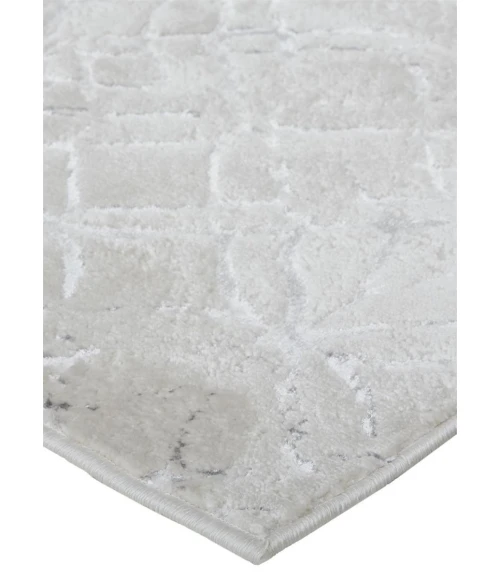 Feizy Micah Industrial Distressed, Silver/Gray/White, 12' x 15' Area Rug