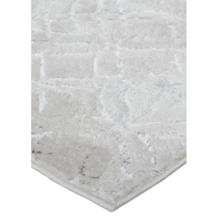 Feizy Micah Industrial Distressed, Silver/Gray/White, 3'-11" x 6' Accent Rug