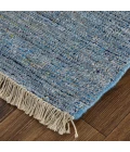 Feizy Caldwell Bohemian & Eclectic Distressed, Blue/Ivory, 9' x 12' Area Rug