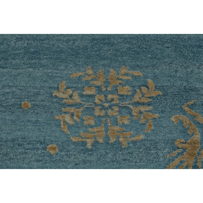 Feizy Qing Casual Stripes, Blue/Green/Tan, 2' x 3' Accent Rug