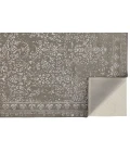 Feizy Bella High/Low Floral Wool Rug, Warm Silver Gray, 10ft x 14ft Area Rug