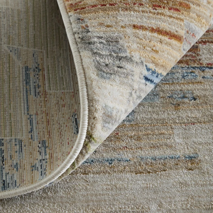 Feizy Melrose Ivory/Blue/Brown MEL39ULF 6ft.7in. x 9ft.6in. Rect. Rug