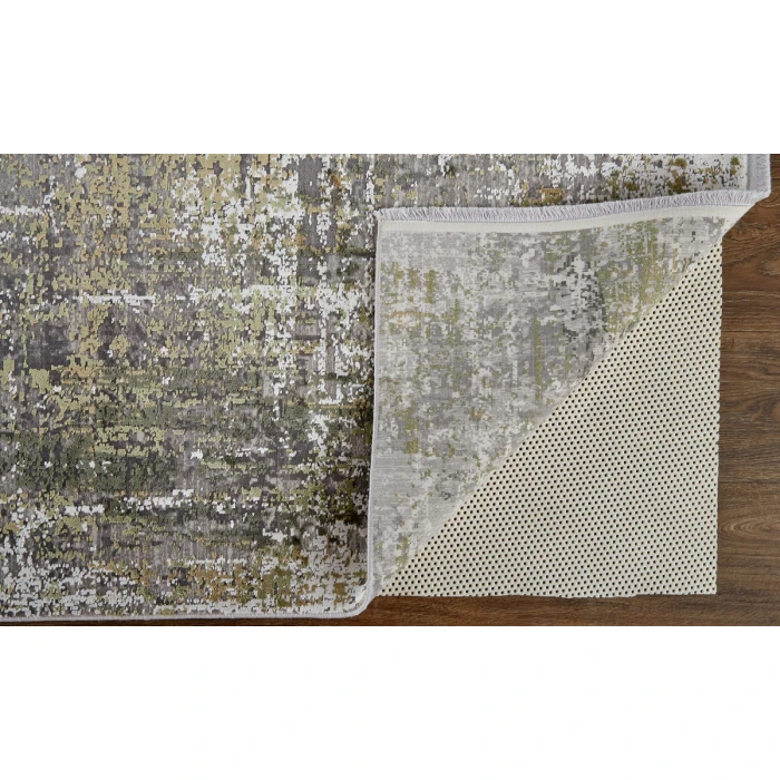 Feizy Cadiz Casual Abstract, Green/Gray/Ivory, 12' x 18' Area Rug