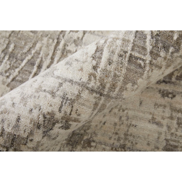 Feizy Eastfield Casual Abstract, Gray/Ivory, 2'-6" x 14' Runner