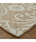 Feizy Belfort Classic Medallion, Tan/Ivory, 10' x 14' Area Rug