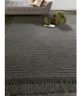 Feizy Phoenix Farmhouse Geometric, Gray, 7'-9" x 9'-9" Area Rug