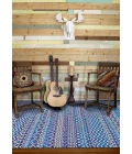 Feizy Sattika Blue/White/Purple 7046202F 7ft.9in. x 9ft.9in. Rect. Rug