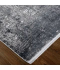 Feizy Cadiz Casual Abstract, Gray/Black/Silver, 3'-1" x 10' Runner