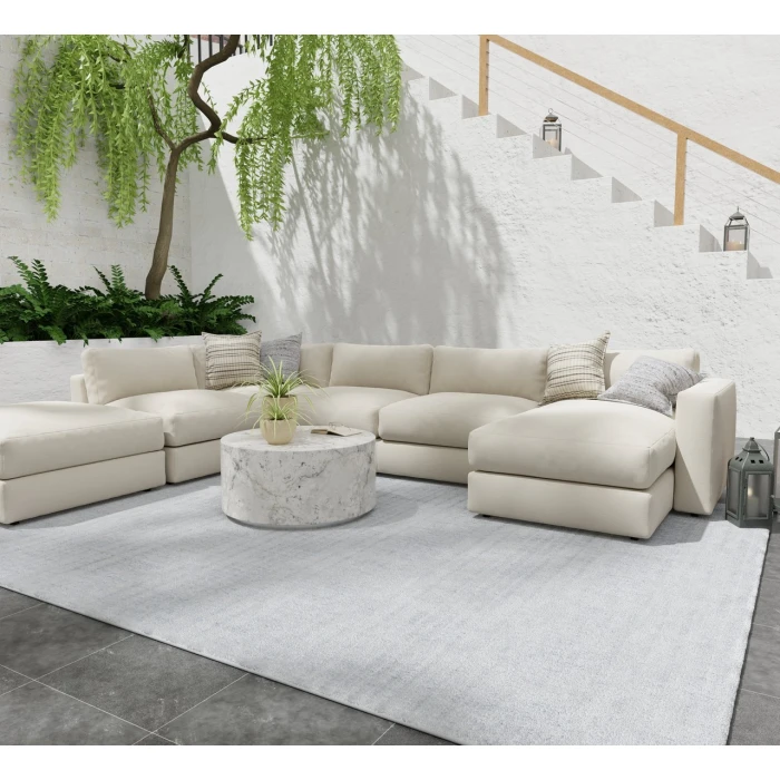 Feizy Highview Ivory/Blue T34T8017 8ft. x 10ft. Rect. Rug