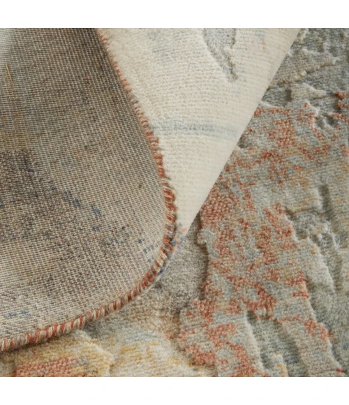 Feizy Jaxson Gray/Orange/Ivory JXN39PWF 9ft. x 12ft. Rect. Rug