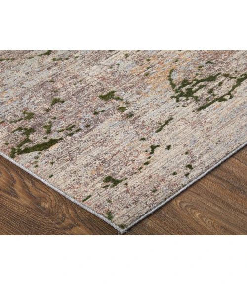 Feizy Pryor GREEN/MULTI PRY39NEF 5 ft. X 8 ft. Rectangle Rug