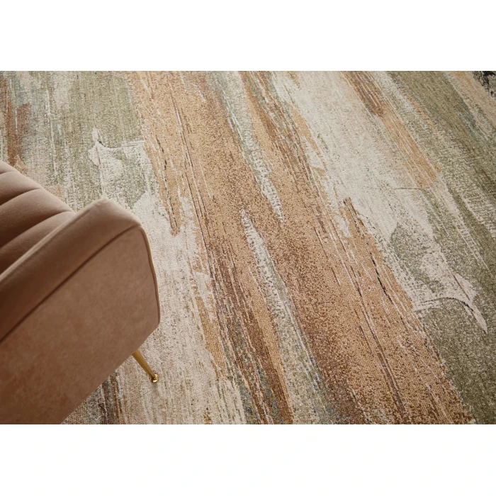 Feizy Pearson Green/Ivory/Brown PRS39SBF 2ft.6in. x 7ft.3in. Rect. Rug