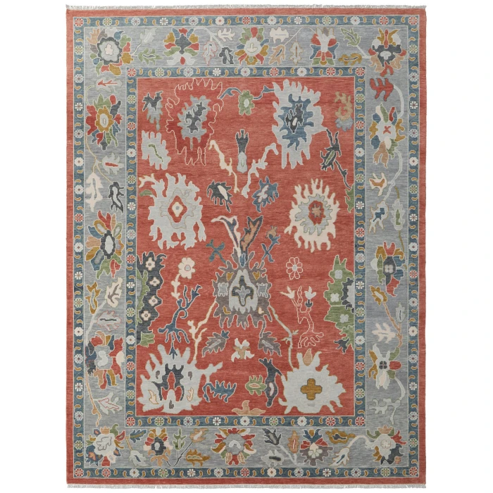 Feizy Karina RUST/GRAY 90969G4F 2 ft. 6 in. X 8 ft. Rectangle Rug
