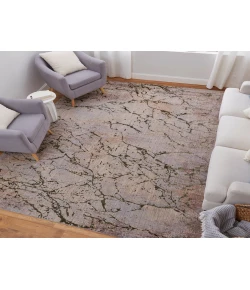 Feizy Pryor GREEN/MULTI PRY39NEF 5 ft. X 8 ft. Rectangle Rug