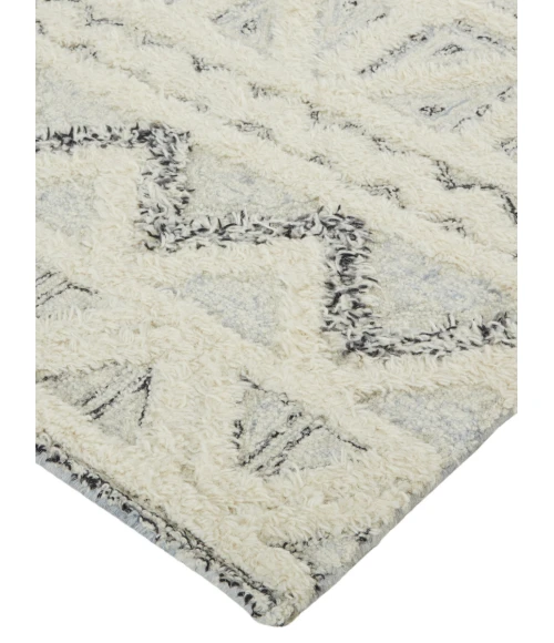 Feizy Anica BLUE/IVORY ANC8007F 6 ft. X 9 ft. Rectangle Rug