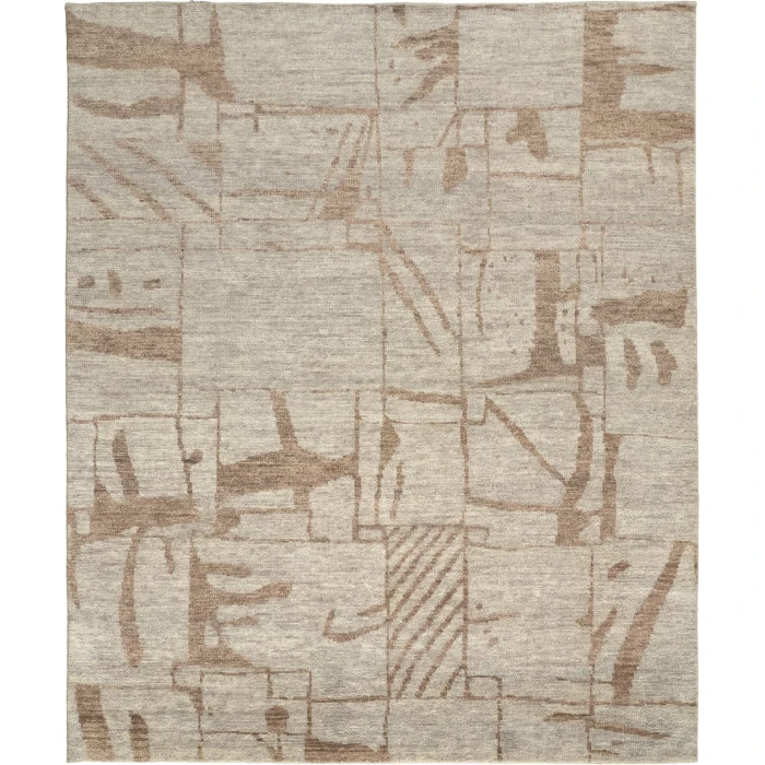 Feizy Sutton Tan/Orange T05T6003 9ft.6in. x 13ft.6in. Rect. Rug