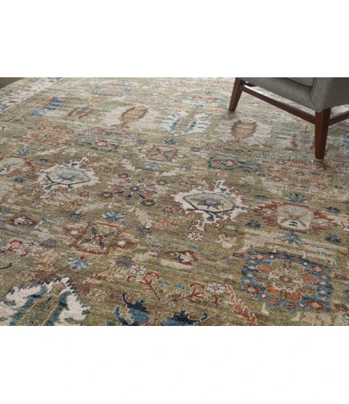 Feizy Pearson Green/Ivory/Blue PRS39SJF 5ft. x 7ft.6in. Rect. Rug