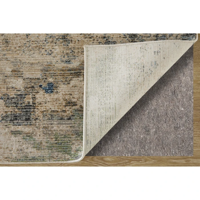 Feizy Sonora Taupe/Ivory/Blue SNR39UBF 2ft. x 3ft. Accent Rug Rug