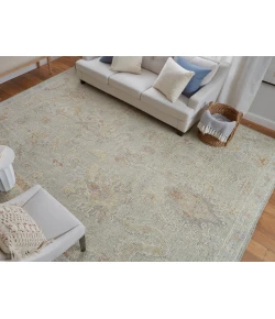 Feizy Grafton GRAY/GREEN GFT69FNF 9 ft. 6 in. X 13 ft. 6 in. Rectangle Rug