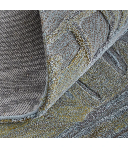 Feizy Kawai Blue/Green/Gray KAW8982F 9 ft. X 12 ft. Rect. Rug
