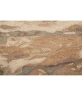 Feizy Amira Contemporary Watercolor Rug, Biscuit Tan/Morel Brown, 5ft x 8ft Area Rug