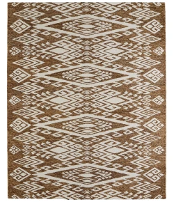 Feizy Wallace Brown/White WAL8A43F 5 ft. X 8 ft. Rect. Rug