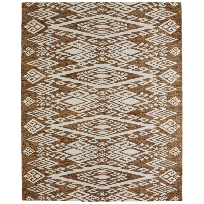 Feizy Wallace Brown/White WAL8A43F 2 ft. X 3 ft. Rect. Rug