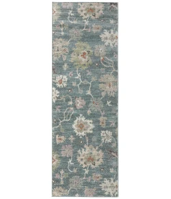 Feizy Dartmouth Blue/Ivory/Pink DRT39QMF 2 ft. 6 in. X 7 ft. 3 in. Rect. Rug