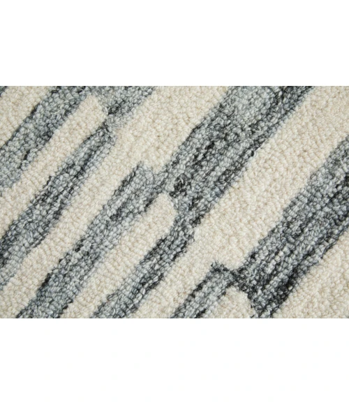 Feizy Wallace Gray/Ivory WAL8A42F 5 ft. X 8 ft. Rect. Rug