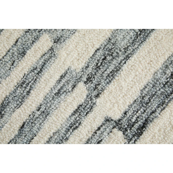 Feizy Wallace Gray/Ivory WAL8A42F 12 ft. X 15 ft. Rect. Rug