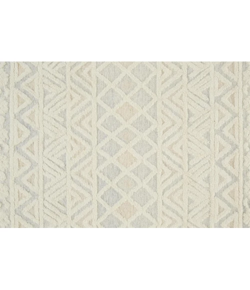Feizy Anica Moroccan Geometric, Ivory/Blue/Tan, 12' x 15' Area Rug