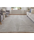 Feizy Elias IVORY/GRAY ELS69FVF 9 ft. X 12 ft. Rectangle Rug