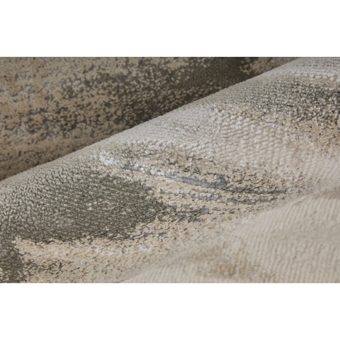 Feizy Micah Casual Abstract, Gray/Taupe/Ivory, 2'-10" x 7'-10" Runner