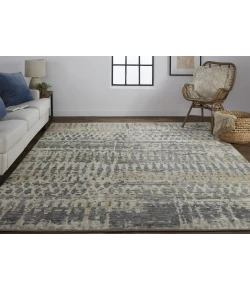 Feizy Palomar 6632F CHARCOAL Area Rug 9 ft. 6 in. X 13 ft. 6 in. Rectangle