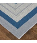 Feizy Nash Luxury & Glam Geometric, Blue/Ivory/Gray, 9' x 12' Area Rug