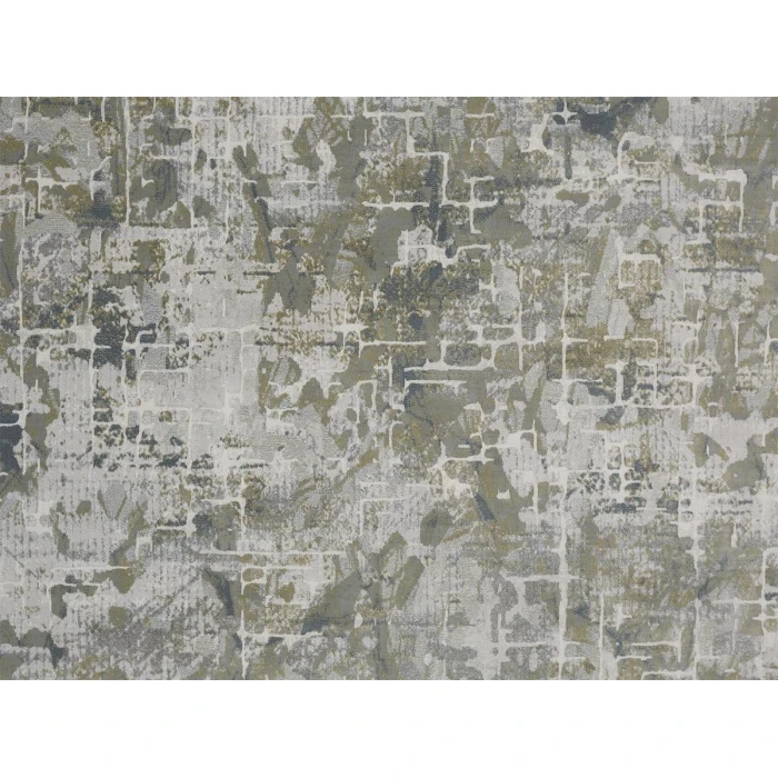 Feizy Atwell Contemporary Marble Accent Rug, Silver Gray/Green, 3ft x 5ft