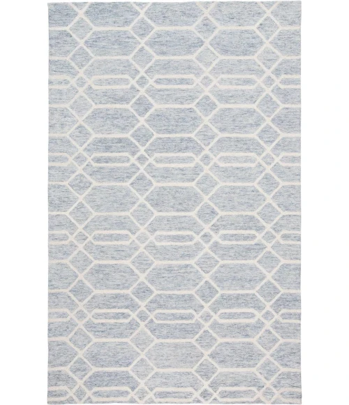 Feizy Belfort Cottage Trellis & Lattice, Blue/Ivory, 12' x 15' Area Rug