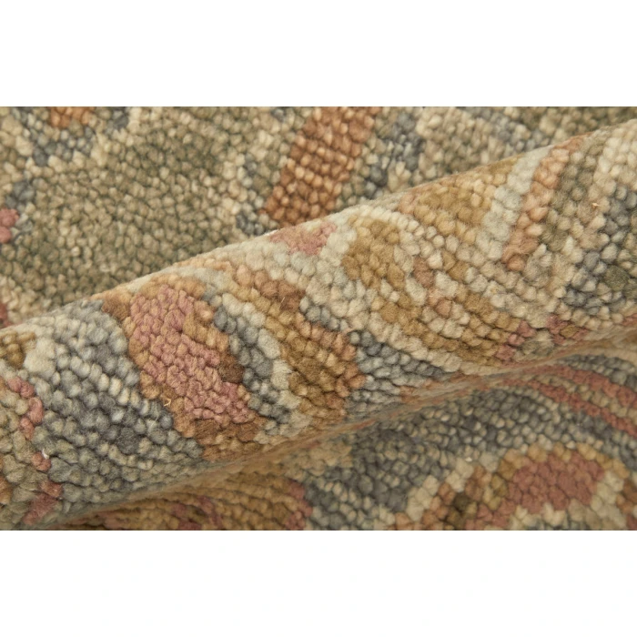 Feizy Carrington Vintage Oriental, Gray/Gold/Pink, 9'-6" x 13'-6" Area Rug