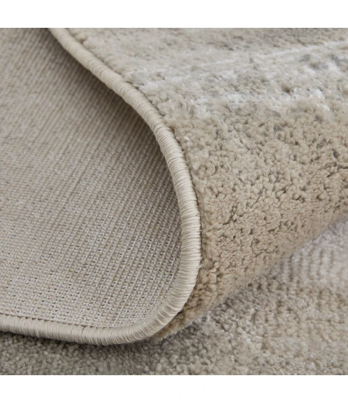 Feizy Micah Casual Abstract, Gray/Taupe/Ivory, 1'-8" x 2'-10" Accent Rug