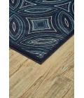 Feizy Azeri Industrial Abstract, Black/Blue, 10' x 13'-2" Area Rug