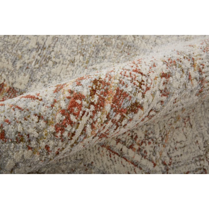 Feizy Kaia Casual Distressed, Tan/Ivory/Orange, 2'-6" x 8' Runner